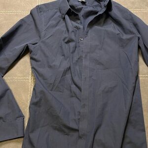 H&M Deep Blue Casual Button Down Shirt